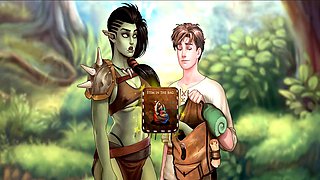 Cartoon sex, orc, cartoon fantasy