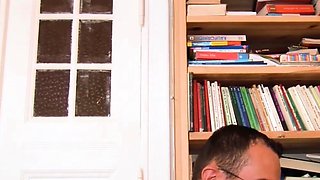 Short-haired German woman at an amateur casting