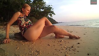 Sex On The Beach With A Young Blonde