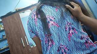 Malayali step mother hot sex with step son while step son wife not in home