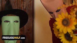 When it comes to halloween pranks, nobody is nicer than these trio naughty stepsiblings - freeusemilf