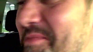 Hard sex in car with tattooed busty MILF