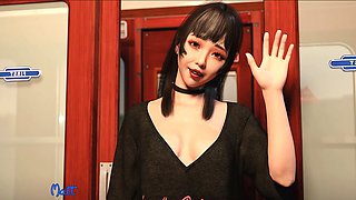 Animation sex, tight virgin pussy, cartoon mom