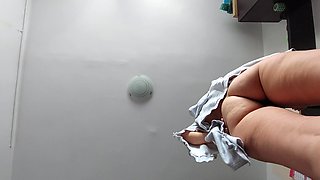 Amateur Mom Doing Yoga Naked, Hairy Pussy, Big Ass, Big Tits. Amateur Massage with Vibrator Naked Brunette.