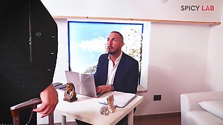 Italian Porn Scout with hot milf Julia North