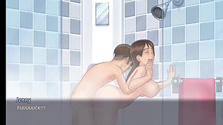 Jenny Shower Scene Step Sis Part 2 - Summertime Saga