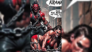 Sexy Amazon Queen and Monster with a Huge Dick. Horror Porn Parody. Dark Fantasy Sex. Comic. Sex Fairy Tale for Adults