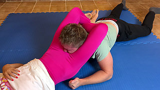 Defeated in Wrestling Headscissors Made to Smell Pussy