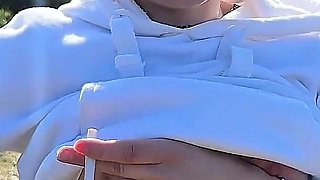 I Smoke and Walk Around in Public Without Panties and Show My Pussy.