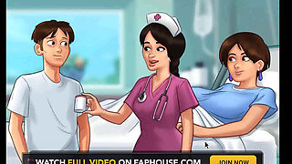 Summertime saga: guy can't get his dick hard for semen examination ep 161