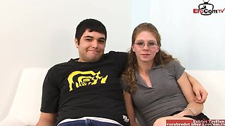 Small Wifey With Glasses Screws A Big Black Cock In Front Of The Cheating