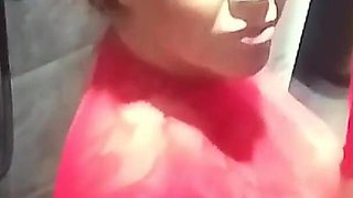 Caught My Stepmom When She Was Sitting in the Toilet and Pissed in Her Mouth