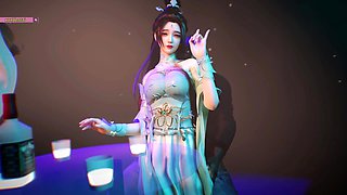 Animated Enchantment: Beauty of the Bigtits Goddess - 3D Animation