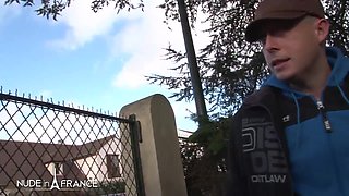 Sexy small titted blonde milf with nice shave pink pussy gets analized