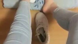 Chinese femdom Ballbusting