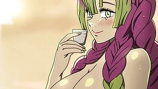 Mitsuri Secret - Deep Blowjob - Huge Pussy Creampie - Cartoon Porn