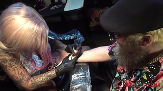 Evilyn Ink Gives Ivan a Tattoo and a Private Show - AltErotic