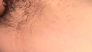She likes to fuck her hairy pussy
