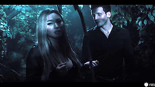 Asian Slut Gangbang - Japanese Girl with Big Tits Gets Used Like a Fuckdoll in the Woods Freeze Fetish