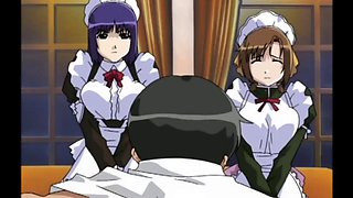 Hentai bondage and BDSM fuck with maid from the master