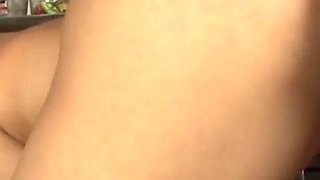 Lesbians table fuck with green vibrator