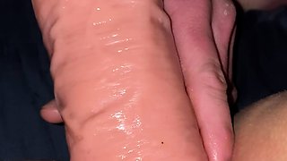 Close up solo beauty toying ass
