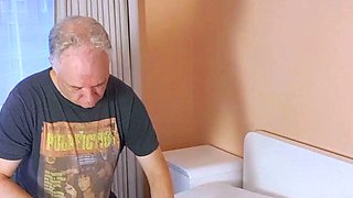 Two amateur teens fucking with young guy