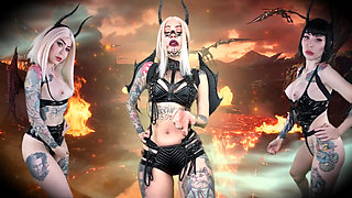 Fall Into Darkness, Cum in His Name! - Blasphemy, Satan, Hell, Halloween, Demon, Succubus