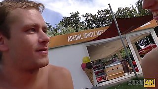 Hunt4k. currency makes pretty stunner susan ayn ready for dick sucking