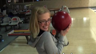 Blonde teen sodden in sweat, breathless for jism on her enormous orbs - DIRTY!