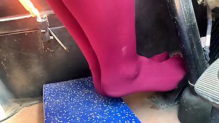 Asian Car Fettish Girl - I Did Warmup The Bus Before