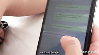 Sensual Jessy's black hair dirt