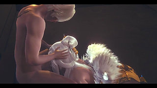 Genshin Impact Hentai - Ningguang Blowjob and Cunnilingus Uncensored - Japanese Asian Manga Anime Game Porn