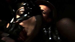 Rocking ladylove's deep throat sex