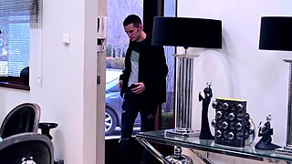 I fucked my hot big tits Russian tutor