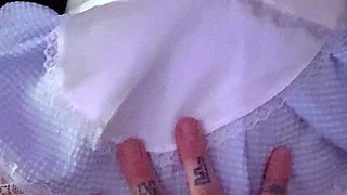 Close up cock jerking solo