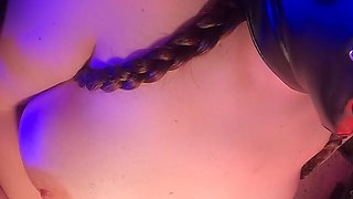 Virtual Slave Training - Loud Moaning Orgasm Under Hard Machine Fuck