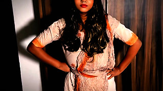 my lover fucks me after I played a horny maid for him