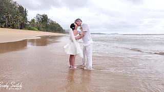Sex with the bride at a real wedding: fuck me tender, fuck me sweet