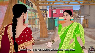 Dhongi Baba satisfied the craving of the desi bhabhi's cootchie in the ashram