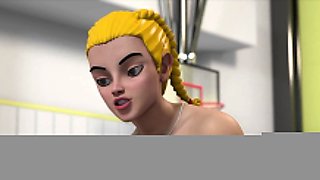 GIANTESS coach - 3D Hentai School Porn EngDubbed