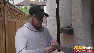 FAKE REMOVALS Fun with the Tossers gang as MILF and teen get fucked by FAKEHUB Originals: Porn