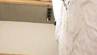 Hot black teen dressing up on hidden cam