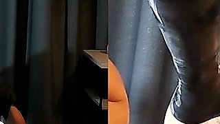 With the Latex Foot in the Slave Cunt