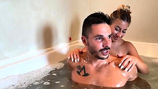 Hot Blonde Babysitter Gets Fucked Hard by Tattooed Stud