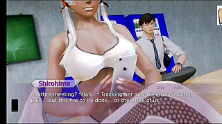Waifu Academy episode with big tit blondes and brunettes in a 3D erotic adventure