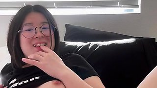 Great amateur video of Brunette POV oral sex