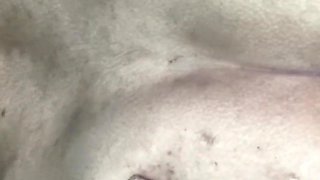 He Grabbed His Step Sister's Big Ass and She Sat on His Big Cock in Cowgirl Position, Fucking Him Hard and Enjoying the Pussy