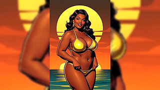 Bold Black Woman Animated to Tease