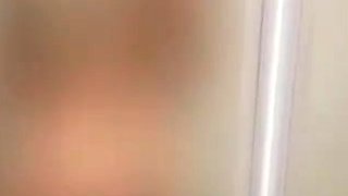 Blonde solo jerking off